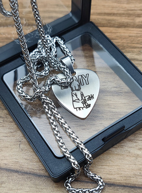 钛钢激光定制龙骨链男女通用