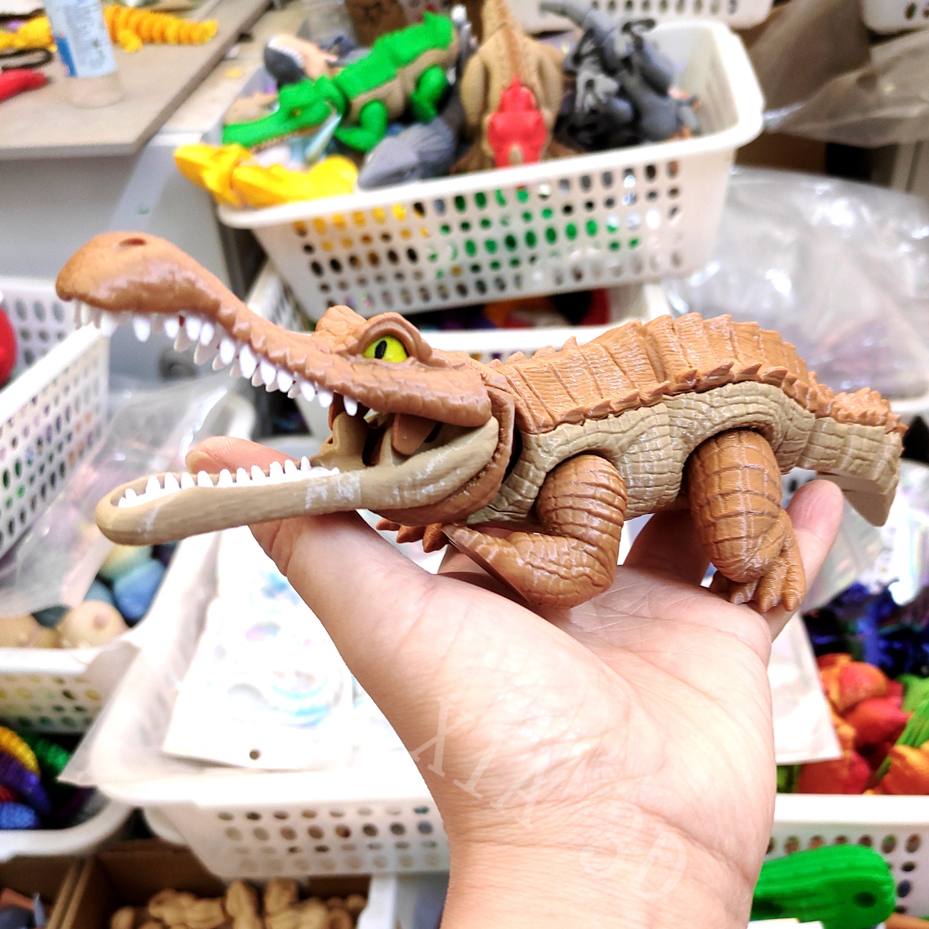 3d打印玩具史前巨鳄大鳄鱼恐龙仿真模型活动摆件手办儿童生日礼物,淘宝优惠券,粉丝福利购,淘宝优惠卷