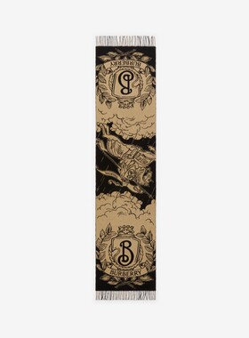 双面风暴骑士图案围巾BURBERRY