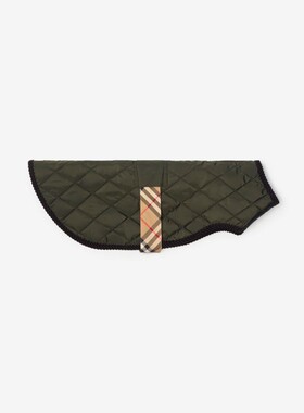 绗缝尼龙宠物犬用外套BURBERRY