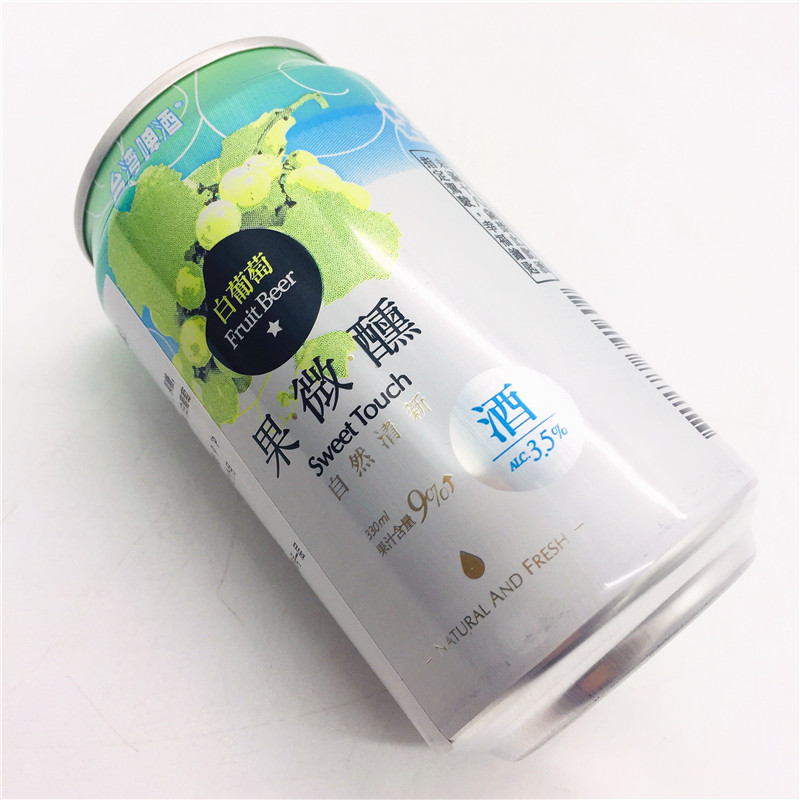 包邮整箱出售台湾进口TTL金牌台湾果微醺白葡萄汁啤酒330ML*24罐-图3