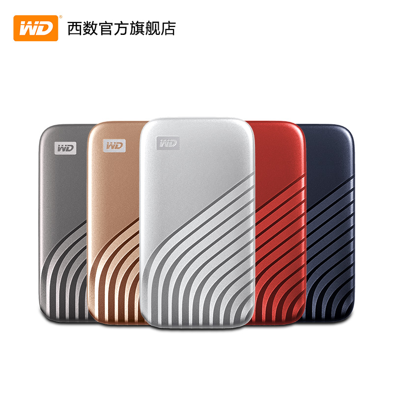 WD西部数据移动固态硬盘1t移动硬盘2t手机电脑1tb正品SSD西数2tb - 图0