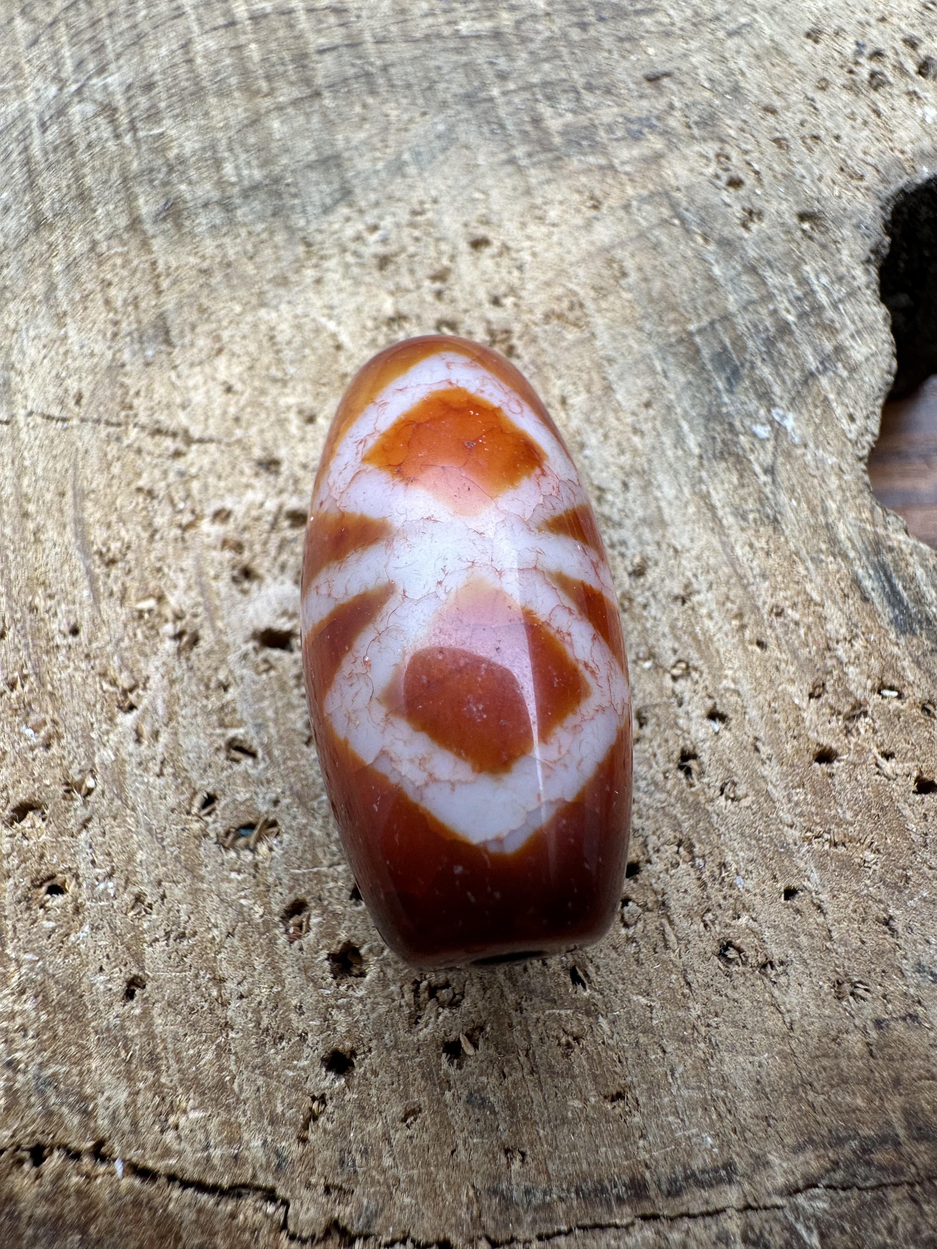 天然真品至纯玛瑙玉髓老矿红肉金刚杵二三四九眼天珠项链手链 - 图0