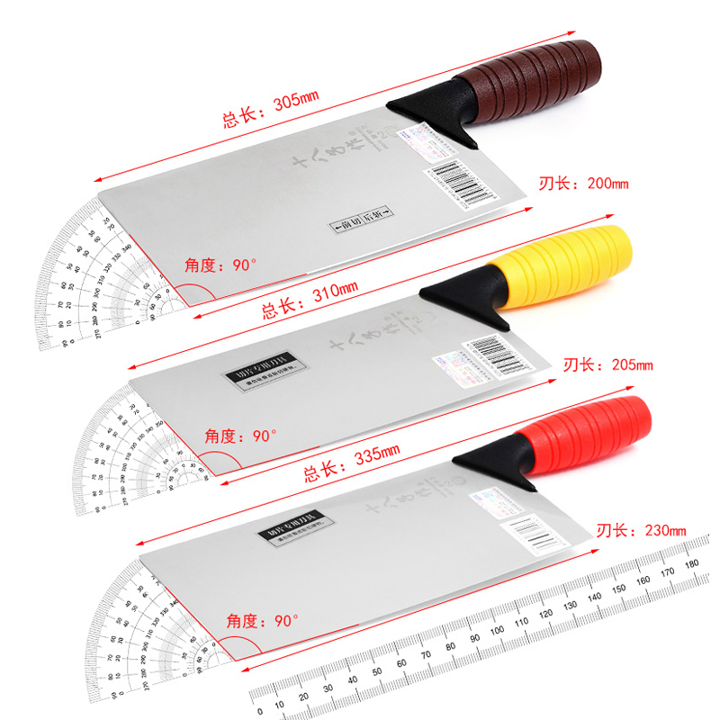 十八子作刀彩色柄厨片刀桑刀斩切刀片刀食堂生熟开刃中式生熟分类 - 图3