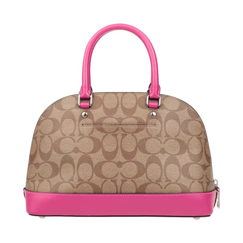 客邻尚品海外旗舰店COACH/蔻驰包包奥莱款小号女士PVC配皮单肩手提斜挎贝壳包1