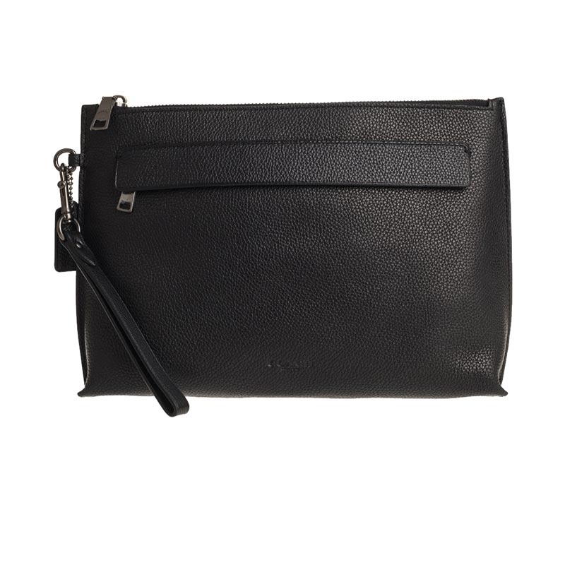 客邻尚品海外旗舰店COACH/蔻驰包包奥莱款中号男士皮质手拿包腕包286140