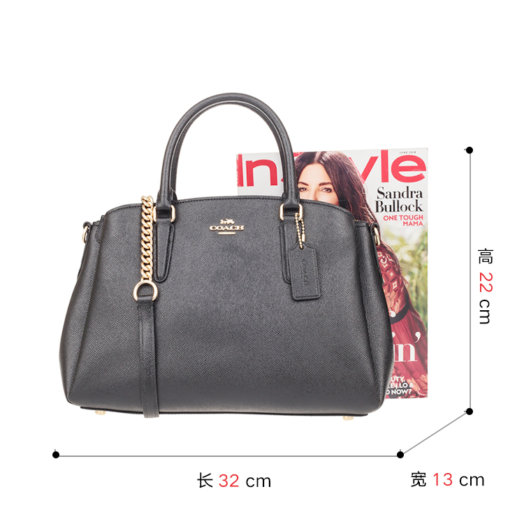 客邻尚品海外旗舰店COACH/蔻驰包包奥莱款中号女士皮质单肩手提斜挎戴妃包289762
