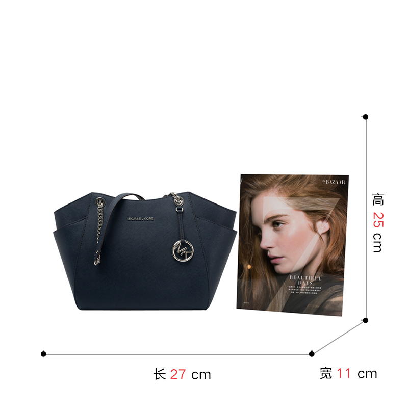 客邻尚品海外旗舰店Michael Kors/MK链条托特包logo双耳单肩手提包大号女包2