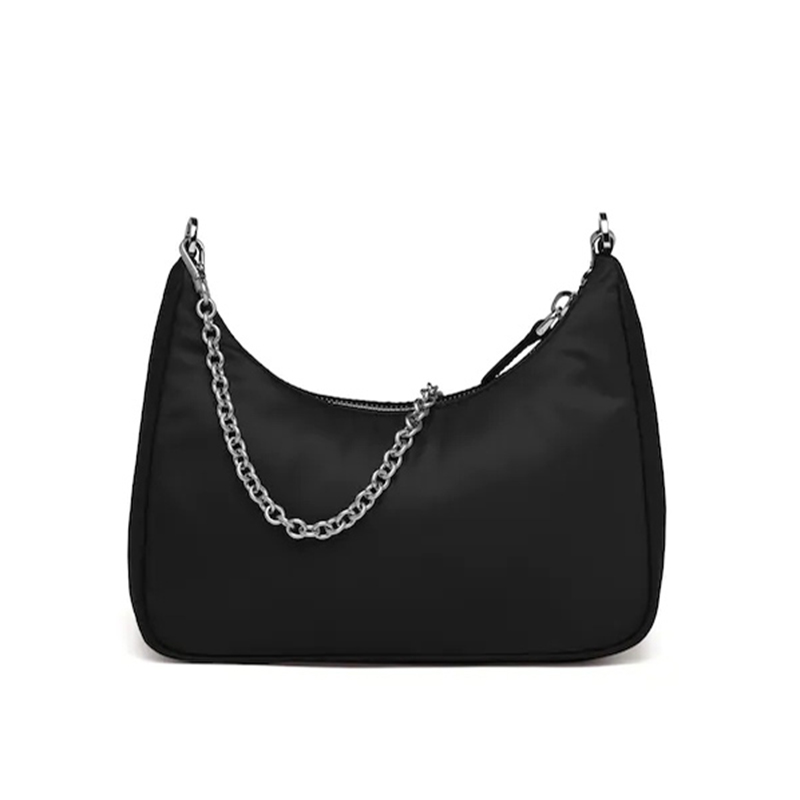 客邻尚品海外旗舰店现货PRADA/普拉达 女士Re-Edition HOBO银扣三合一尼龙单肩斜挎包1