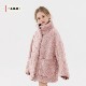 KMMO lambswool mid-length fur coat