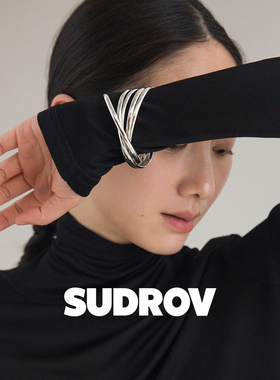 高档素觉百小设计师款五个性手众镯女环镯子经典搭925银镯