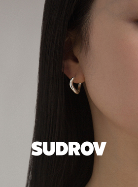 SUDROV素觉不规则耳圈女新款