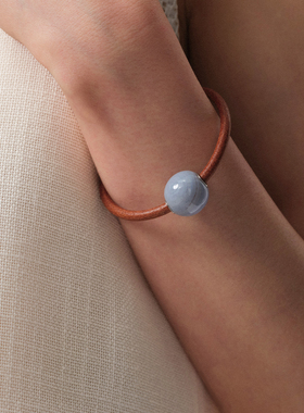 SUDROV素觉玛瑙真皮手链