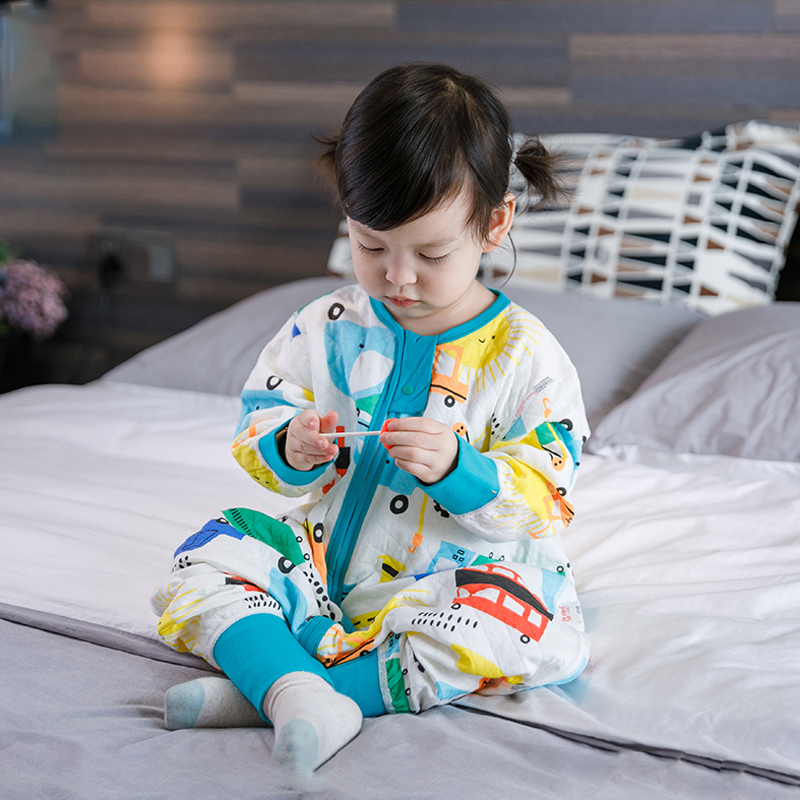 呼西贝男女童连体睡衣孩子双层家居服宝宝春秋睡袋儿童无骨防踢被,淘宝优惠券,粉丝福利购,淘宝优惠卷