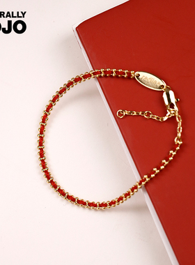 轻奢复古精致redline红绳高级感编织手链小众设计高级感手绳礼物