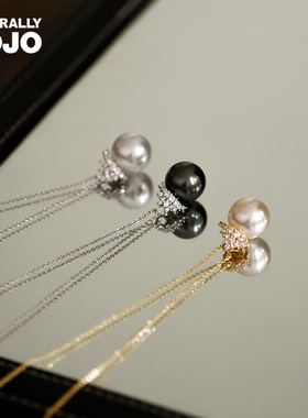 冰雪女王大珍珠项链女微镶皇冠