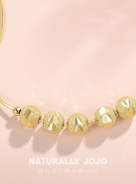 纯银转运珠ins轻奢小众设计女生