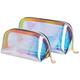 Laser transparent makeup bag for women with large capacity portable skin care products storage bag waterproof travel toiletries bag