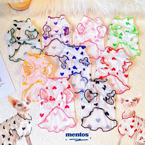 Y · H Чистое желание в летнем тонком, поли -цвете, рукавиц чистый ватный ватный ватный жилет, безволочная одежда для кошачьего кошачьего