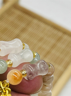 女款天然保真配饰品金丝玉百搭