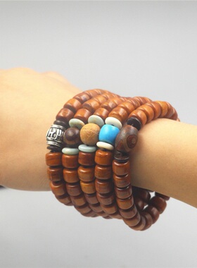 西藏真品牦牛骨老料骨佛珠念珠