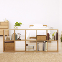 Unimprinted Liangpint MUJI combined wood frame suit 5 floors x 2 columns OA white oak wood style