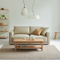 MUJI leather making sofa 2 people in beige new product living room sofa