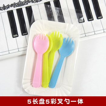 100 ຊຸດຂອງ cutlery, ສ້ອມແລະແຜ່ນ cutlery cake ວັນເດືອນປີເກີດ, forks and spoons set cutlery cake disposable plastic and plates for baking