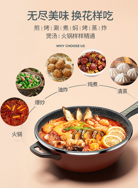电炒锅家用多功能煎一体式