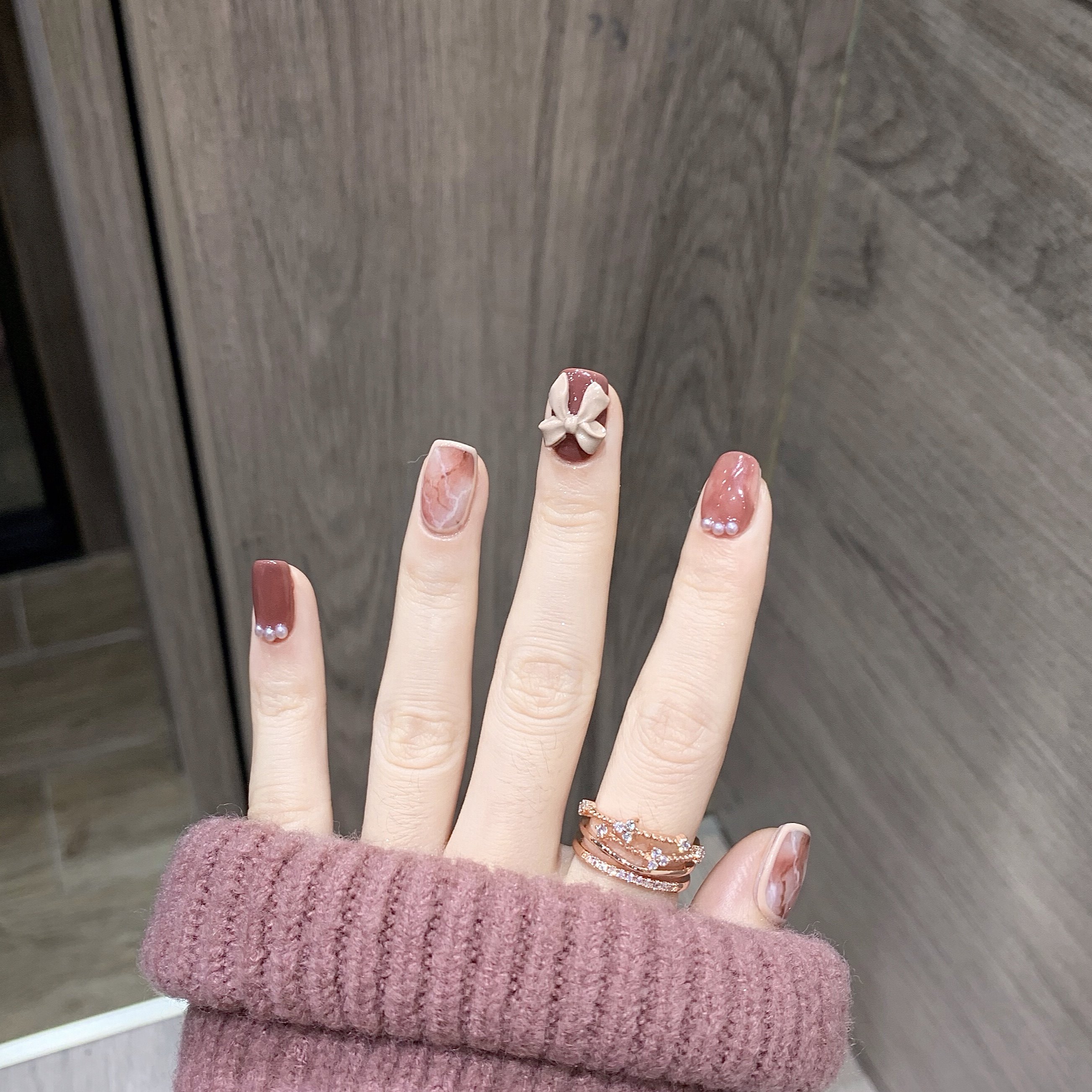 假指甲贴片光疗成品 网红丝带蝴蝶结少女 穿戴新娘甲孕妇甲片美甲,淘宝优惠券,粉丝福利购,淘宝优惠卷