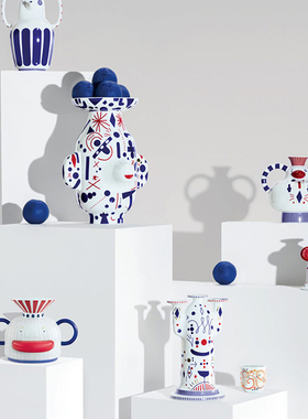 蝶陶家居艺术花瓶西班牙Jaime Hayon Folkfgunki 动物个性