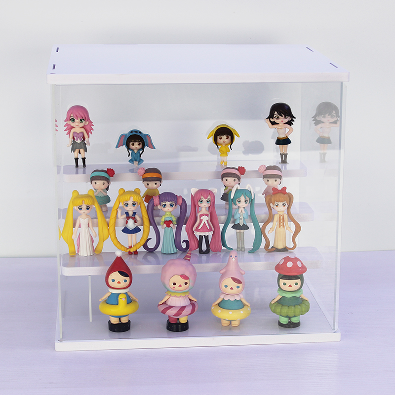 Transparent molly jasmine doll dustproof display box