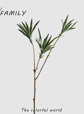 可爱家家居仿真绿色植物百合木