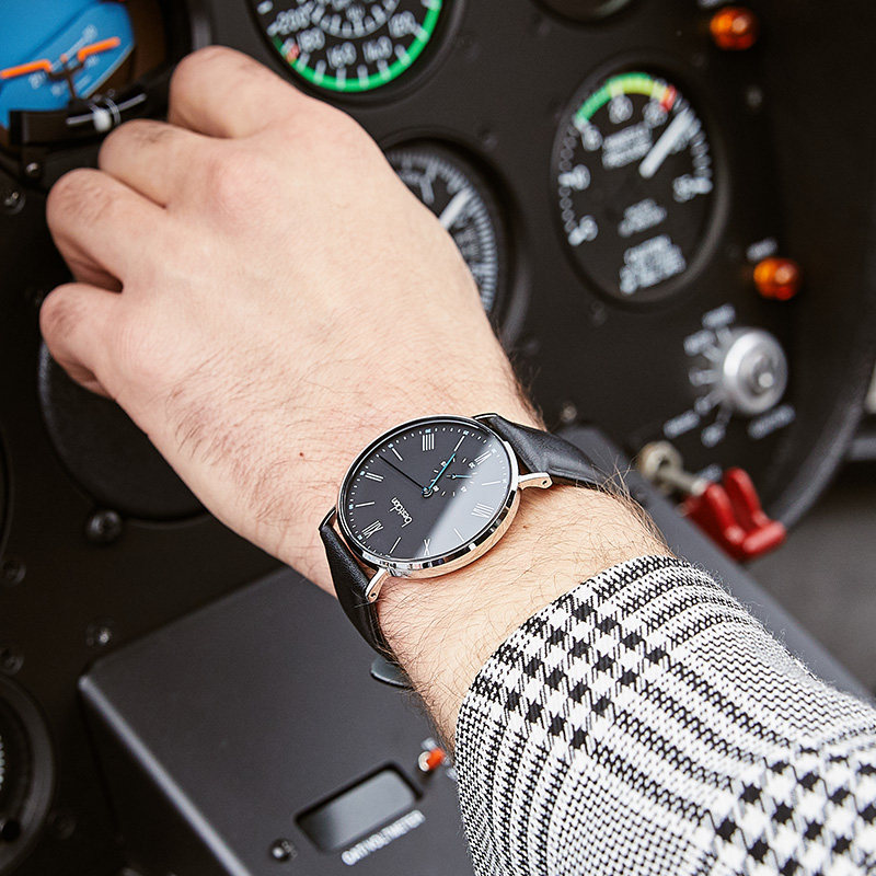 邦顿男士超薄皮带防水学生石英表 bestdon帝瑞国产腕表