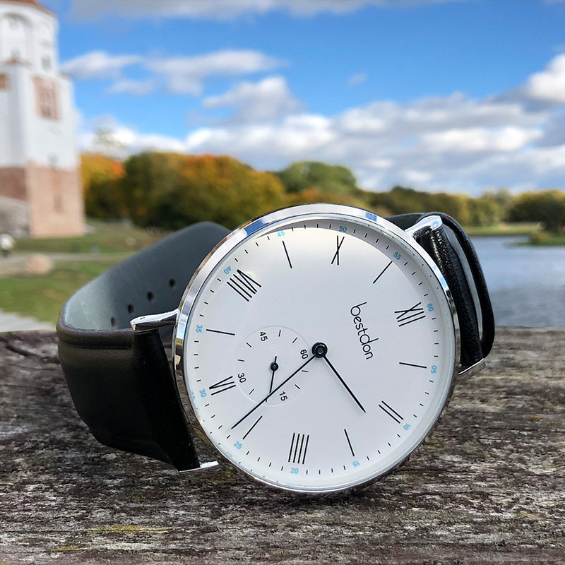 邦顿男士超薄皮带防水学生石英表 bestdon帝瑞国产腕表