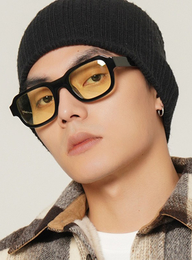 韩版夜视黄色墨镜时尚