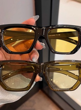 韩版新款复古猫眼黑色墨镜