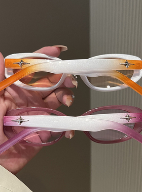 复古黑色椭圆小框2023