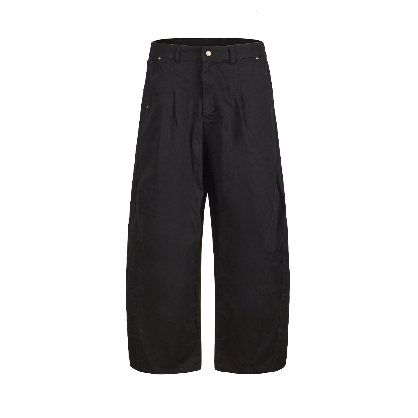 Remedy美式阔腿褶皱垂感弯刀裤男女春秋廓形宽松直筒工装休闲长裤