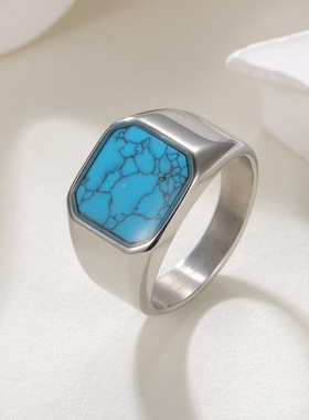 新款个性复古男士潮流戒指饰品