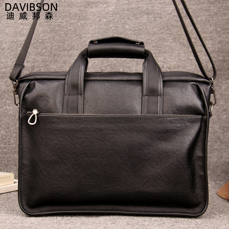 2022新款男士大容量手提简约公文包 迪威邦森男士包袋