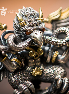 仓吉摆件佛像吊坠风银饰霸气文玩