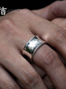 仓吉手工六字真言开口男女款戒指