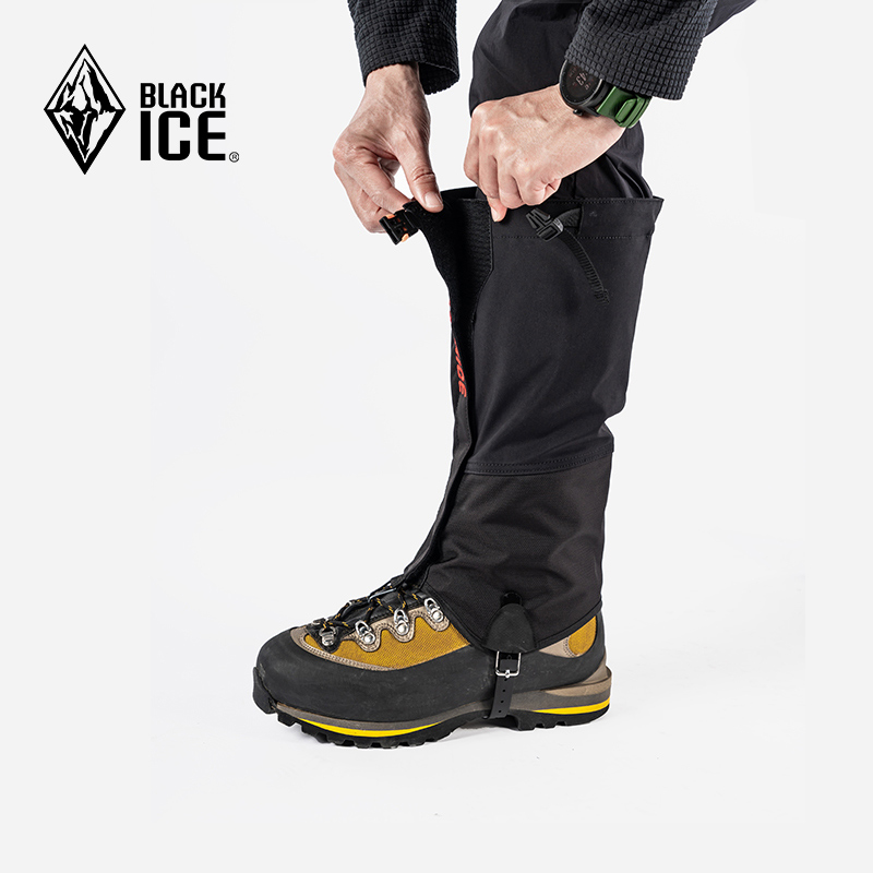 黑冰徒步登山防水雪套沙漠防沙鞋套户外耐磨防泥防污脚套Z2160 - 图1