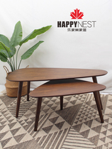 LeHome Nest Tea Table Imported Nordic Minimalist Living-room Solid Wood Tea Table Home Small Family Type Tea Table Creativity Triangle A Few