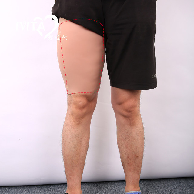 Silicone thigh sleeves to modify and enlarge your legs, cover scars and beautiful legs