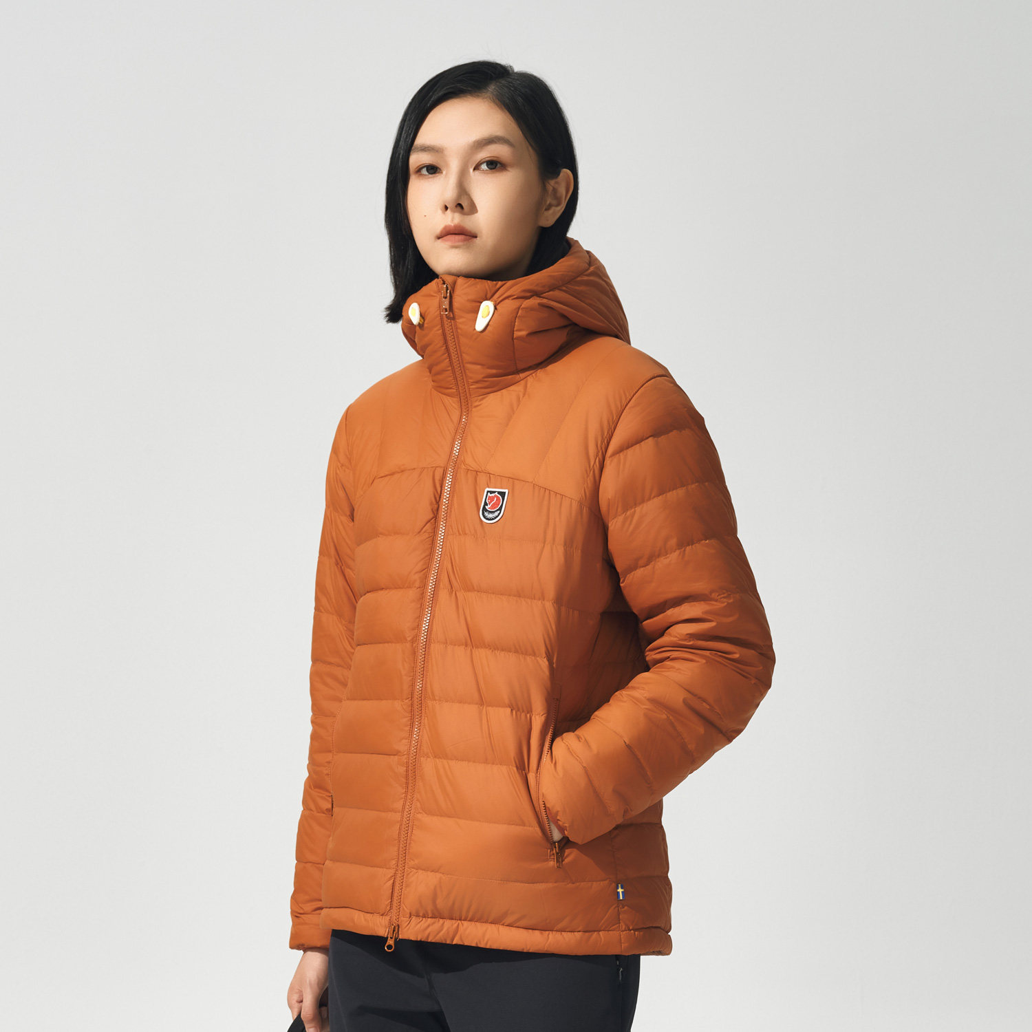 北极狐秋冬鹅绒服轻量保暖防风耐磨女士白鹅绒羽绒服 86122