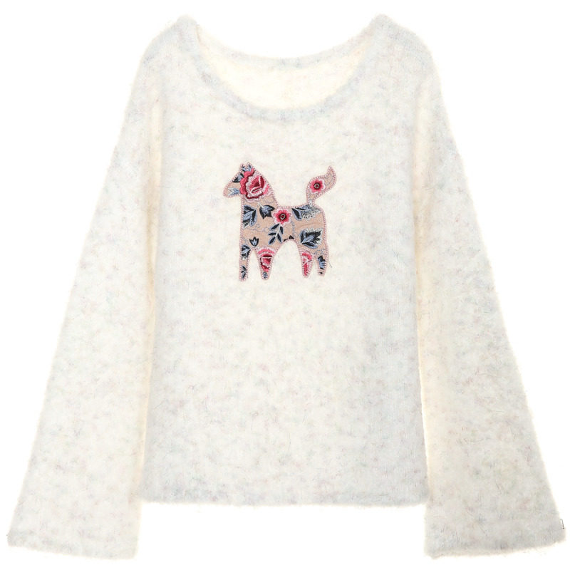 裂帛长袖套头女2020春装新款毛衣 裂帛立天毛衣