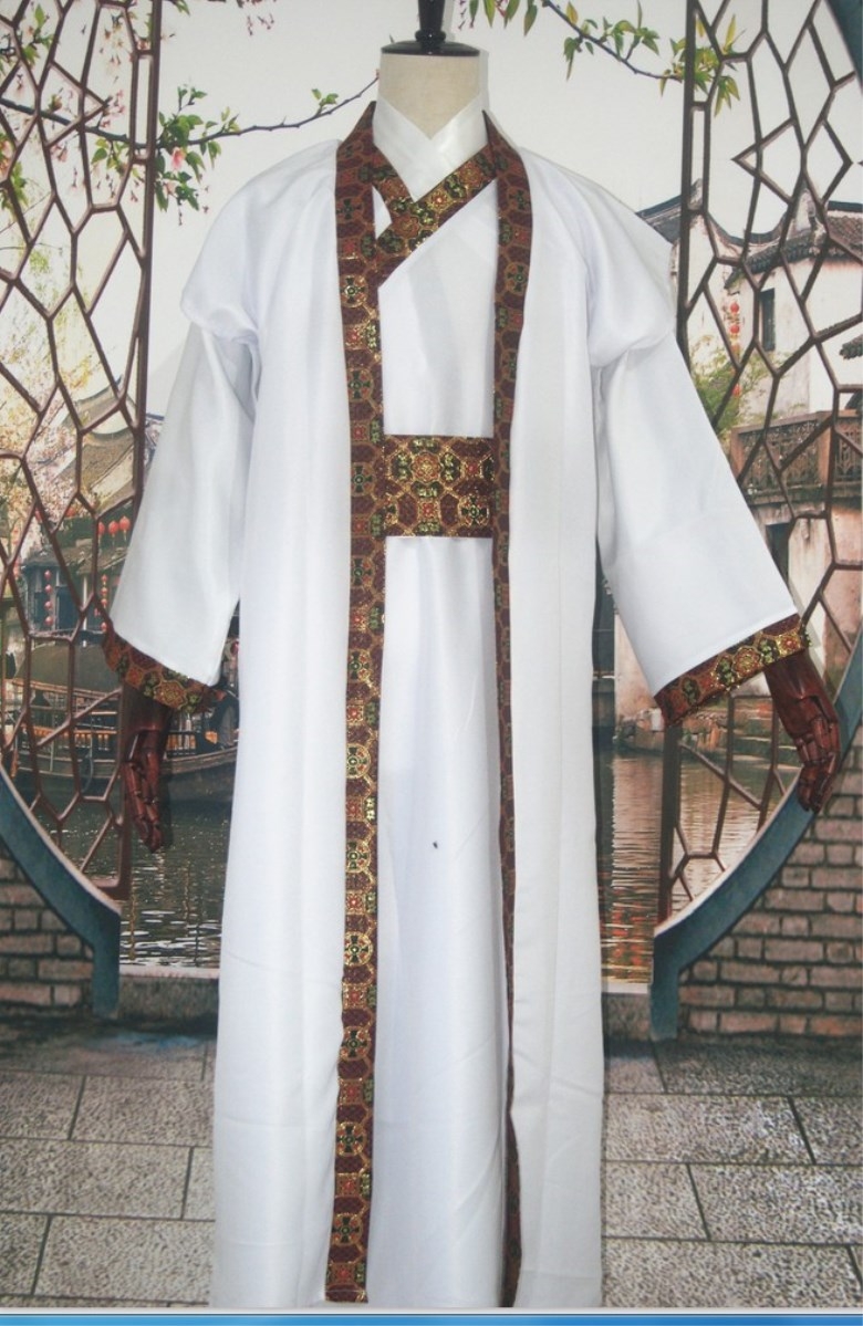 蜜糖依恋旗舰店古装 男汉服 唐装秦朝春秋战国三国臣子官服汉朝大臣古代演出服装1