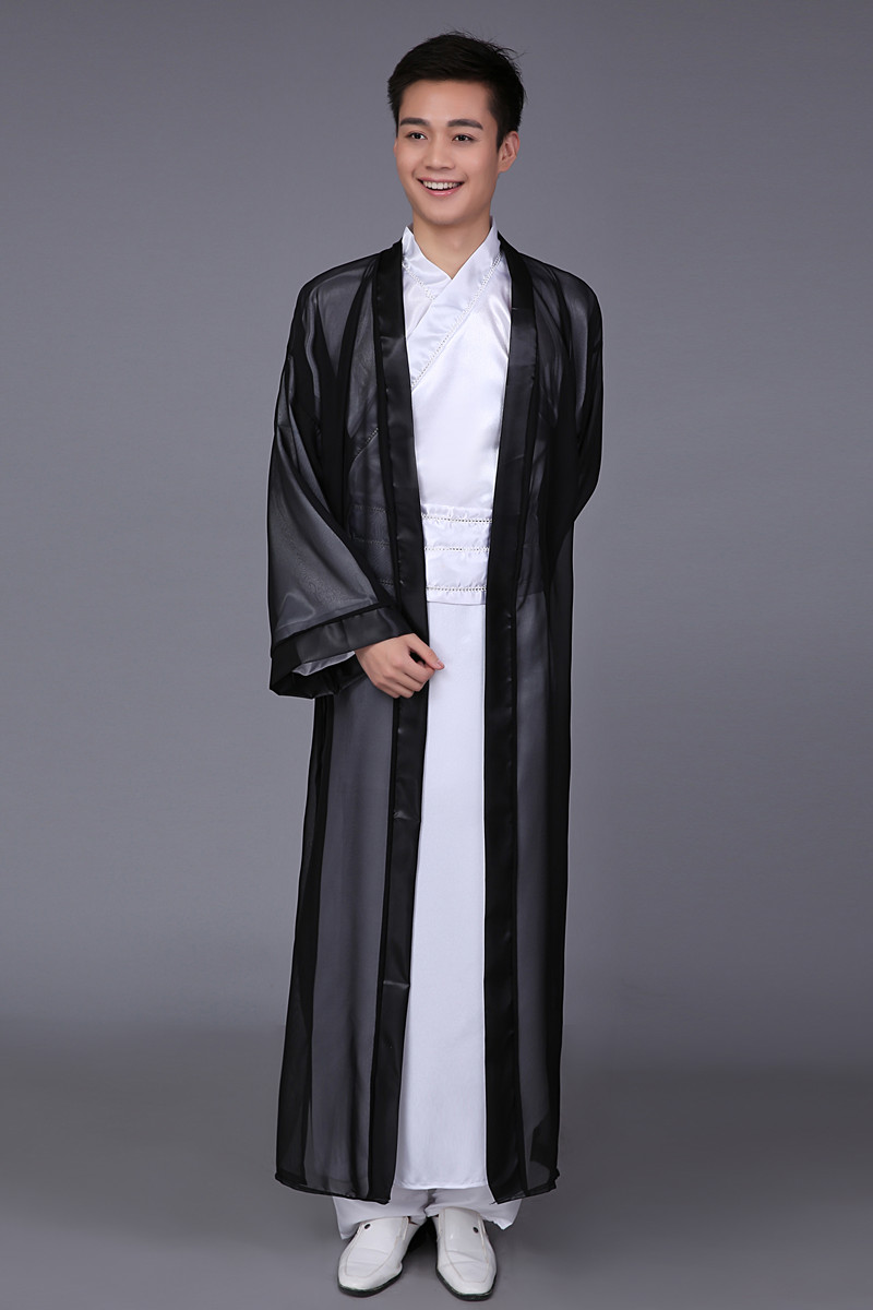 蜜糖依恋旗舰店书生装才子服古代学生梁祝古装汉服年会小品舞台表演出服男女服装2